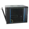 EFB 19 inch sienas montāžas korpuss 9U, fiksēts, vienas sekcijas, RAL 9005, dziļums 600 mm