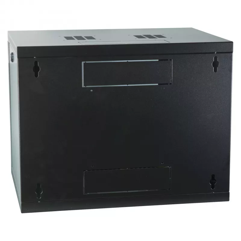 EFB 19 inch sienas montāžas korpuss 9U, fiksēts, vienas sekcijas, RAL 9005, dziļums 600 mm