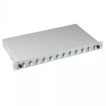EFB Elektronik B71921L48 LC Splice Box OS2 48 Pigtails 24 Adapters 1U 19 inch Rack Sliding