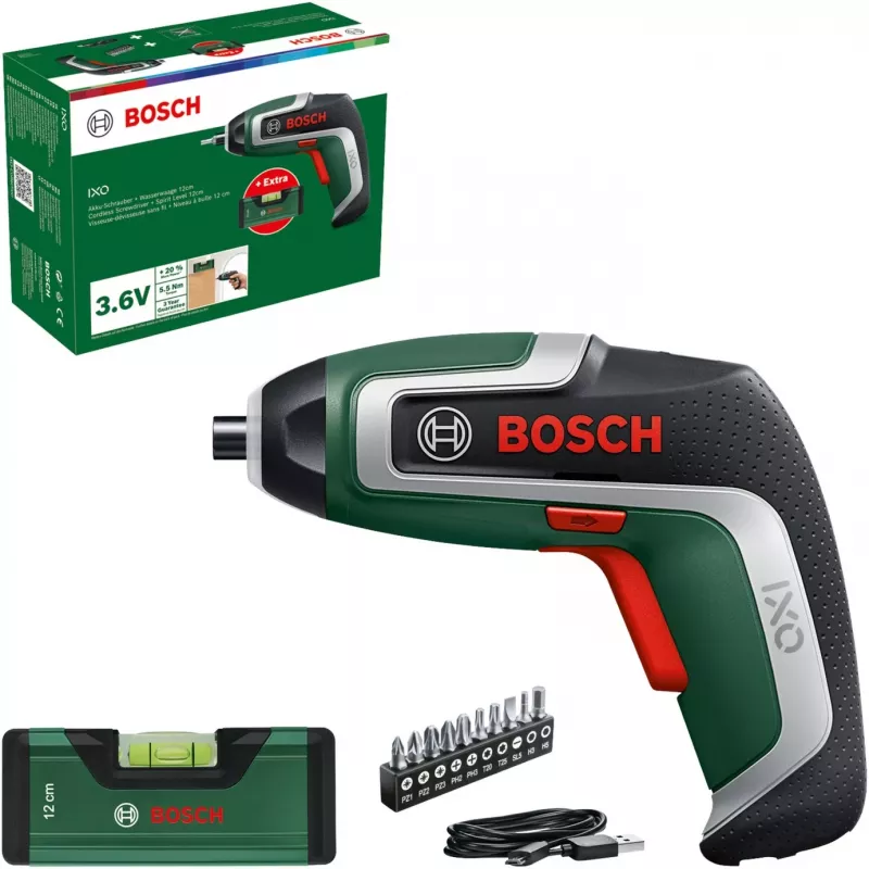 Bosch IXO 7 Level Set bezvadu skrūvgriezis 2.0 Ah (06039E0008)