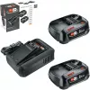 Bosch 18V Starter Set 2 x 2.5 Ah Akumulatori + AL 18V-44 Lādētājs (1600A031T5)
