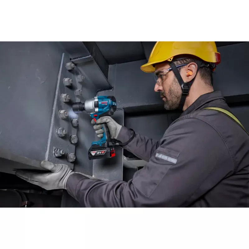 Bosch GDS 18V-780 Professional bezvadu triecienskrūvgriezis, zils, instruments bez akumulatora (06019P4003)