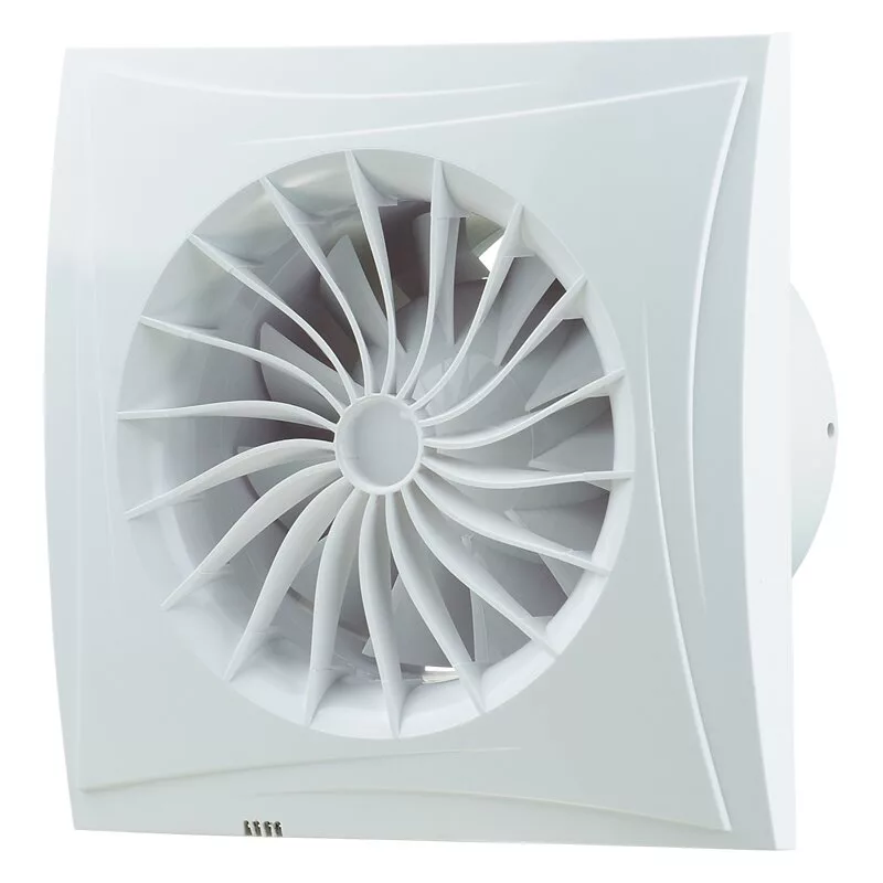 Blaugerg Sileo 100 Izplūdes Ventilators, Balts, 10 cm Diametrs, 1 Ātrums