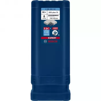 BOSCH EXPERT SDS plus-7X āmura urbis 6mm 100mm darba garums 30 gabalu komplekts