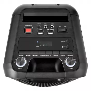 MEDION PE-1 Pure Party Speaker Black - Bluetooth 5.0, 40W RMS, 2x 6.5 inch skaļruņi, karaoke, TWS, LED gaismas, Power Bank
