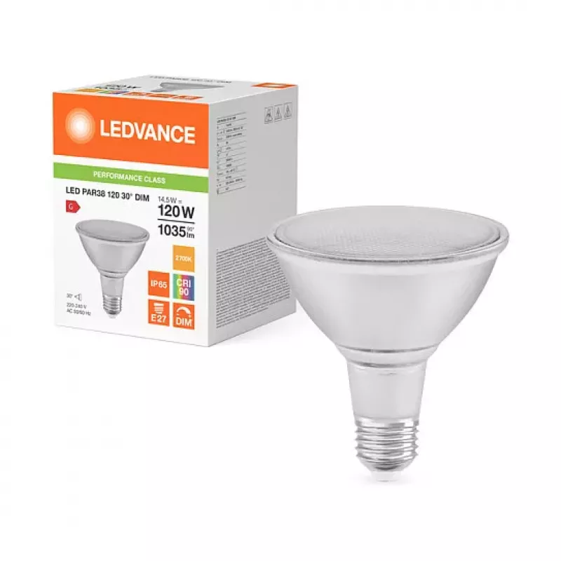 OSRAM PAR38 30° DIM 15.2W 927 E27 LED Reflektora Lampa 1035 lm 2700K Silta Balta Dimmējama