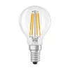 OSRAM CLP40 DIM 3.4W 827 FIL CL E14 P LED regulējama pilienveida lampa caurspīdīga 2700K