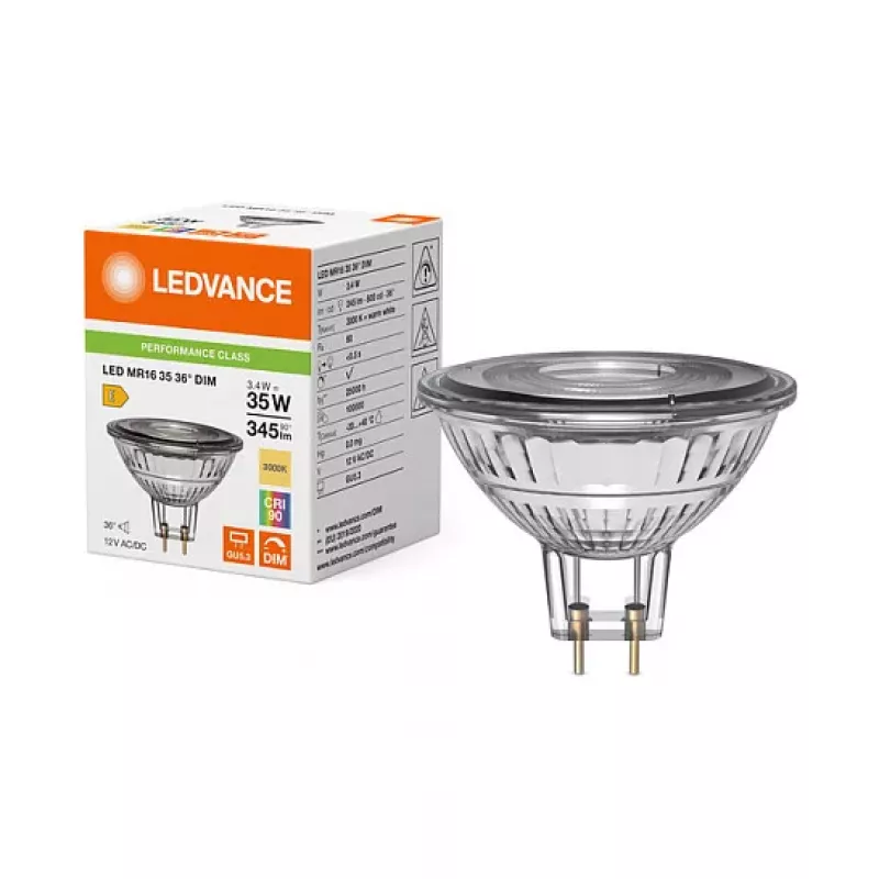 Osram LED MR16 3.4W 930 GU5.3 regulējama zemsprieguma LED atstarotājlampa