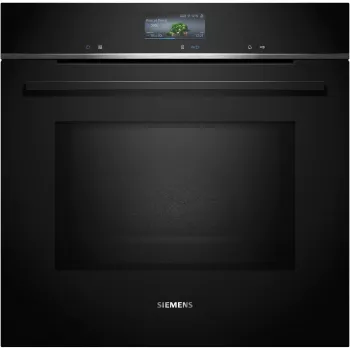 SIEMENS HM736GAB1 iQ700 Iebūvējamā cepeškrāsns ar mikroviļņu krāsni, melna, 60 cm, Home Connect
