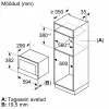 Bosch BFL9221B1 Iebūvējamā mikroviļņu krāsns 20L 800W Melna