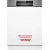 BOSCH SMI6ECS12E Serie 6 Daļēji integrēta trauku mazgājamā mašīna (Matēts nerūsējošais tērauds, 60 cm, Home Connect)