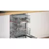 BOSCH SMI6ECS12E Serie 6 Daļēji integrēta trauku mazgājamā mašīna (Matēts nerūsējošais tērauds, 60 cm, Home Connect)