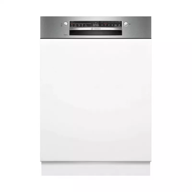 BOSCH SMI2HTS06E Daļēji integrēta trauku mazgājamā mašīna, energoefektivitātes klase C, 60 cm, 46 dB, 9,5 L, 5 programmas, Vario grozi, nerūsējošais tērauds