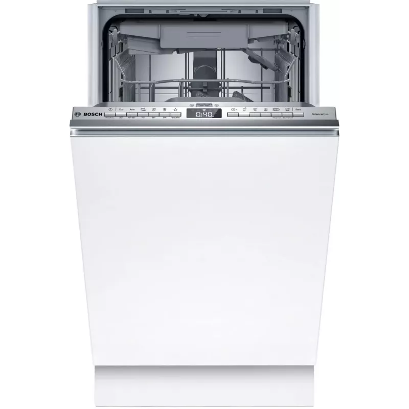 Bosch SPV4HMX12E Pilnībā integrējama šaurā trauku mazgājamā mašīna, 10 trauku komplekti, energoklase D, 46 dB, Home Connect, balta