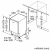 Bosch SPV4HMX12E Pilnībā integrējama šaurā trauku mazgājamā mašīna, 10 trauku komplekti, energoklase D, 46 dB, Home Connect, balta