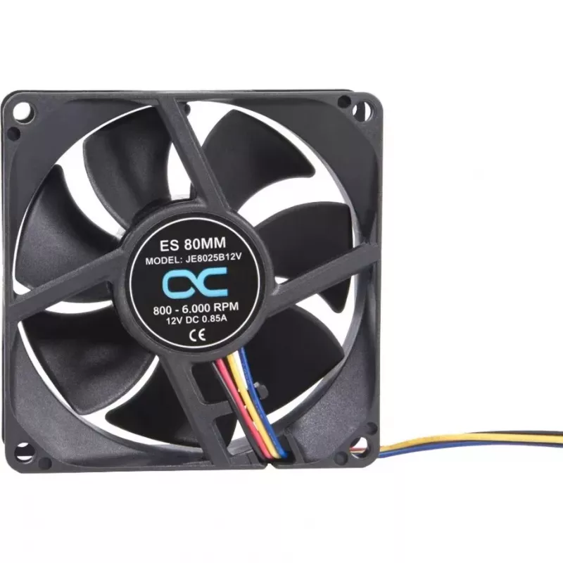 Alphacool ES 80mm 800-6000 RPM Ventilators 80x80x25mm (Melns, Divu lodīšu gultnis, PWM, 80 mm)