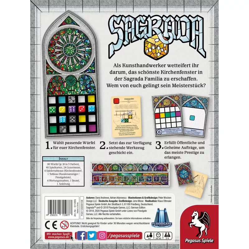 Pegasus Spiele Sagrada galda spēle (51120G)