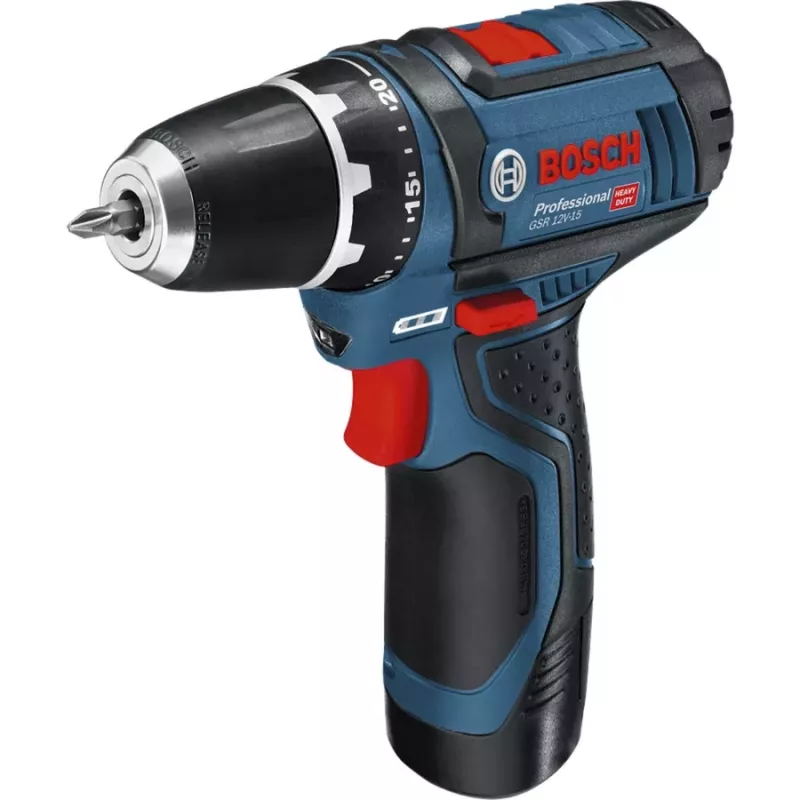 Bosch Power Tools 12V 5-Daļu Instrumentu Komplekts GOP + GSR + GDR + GSA + GLI (Zils, 3x Li-Ion 2.0Ah Akumulators)