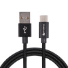 4SMARTS USB-A uz USB-C kabelis RapidCord 2A, 2m, Melns