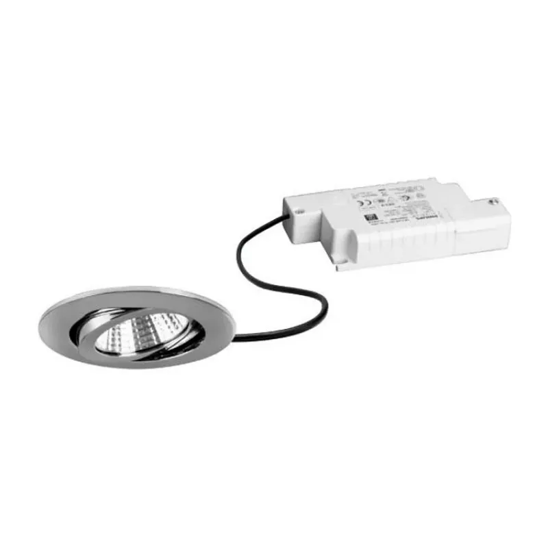BRUMBERG 39363023 LED Iebūvējamo prožektoru komplekts BB03 Apaļš Hroms 830 Fāze 6W 230V Grozāms