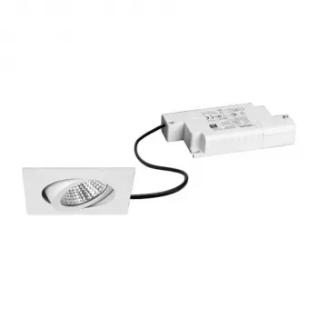 Brumberg 39365073 LED Iebūvējamais Prožektoru Komplekts BB05 Kvadrātveida Balts 3000K 6W 230V Fāzes Dimējams Grozāms