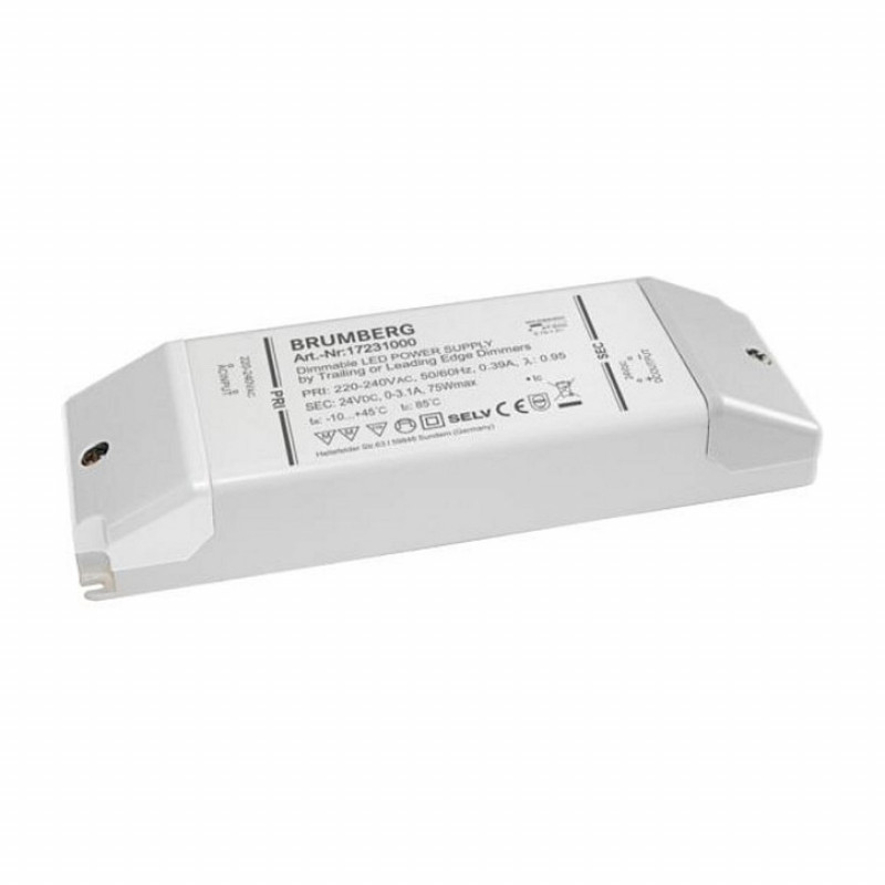 Brumberg 17231000 LED Barošanas bloks 75W 24V DC Balts