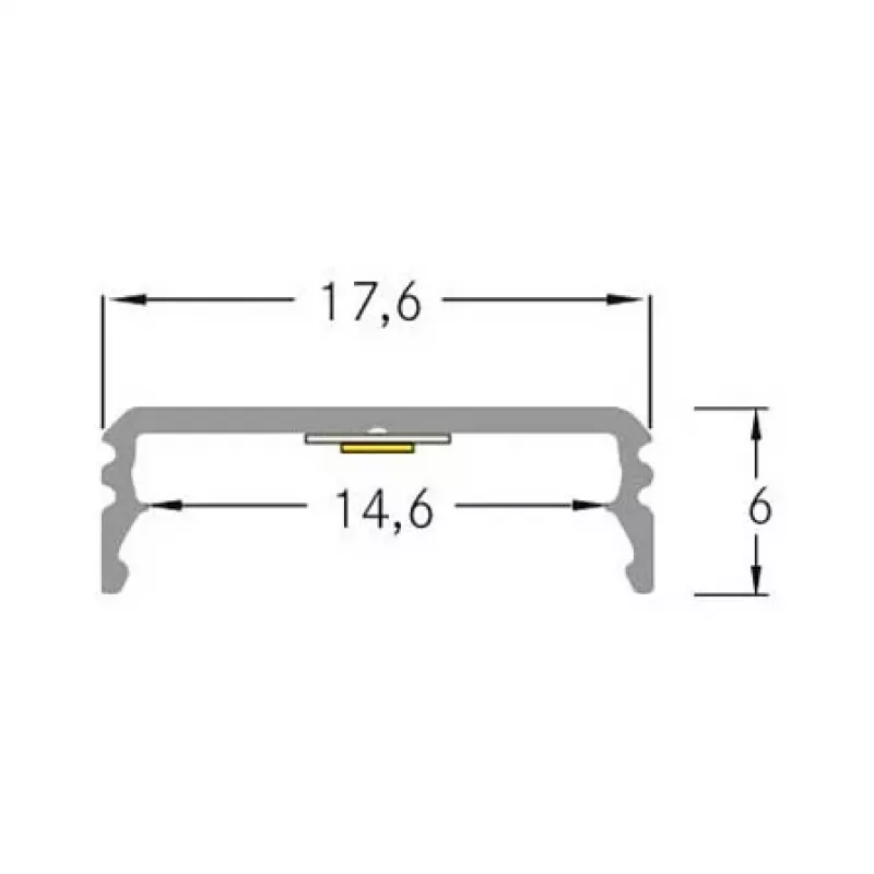 Brumberg 53380261 AB-Profil QUALITYFLEX alumīnija LED profils 2000mm