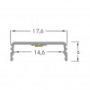 Brumberg 53380262 AB-Profil QUALITYFLEX Alumīnija Profils 2000mm