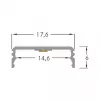 Brumberg 53380262 AB-Profil QUALITYFLEX Alumīnija Profils 2000mm