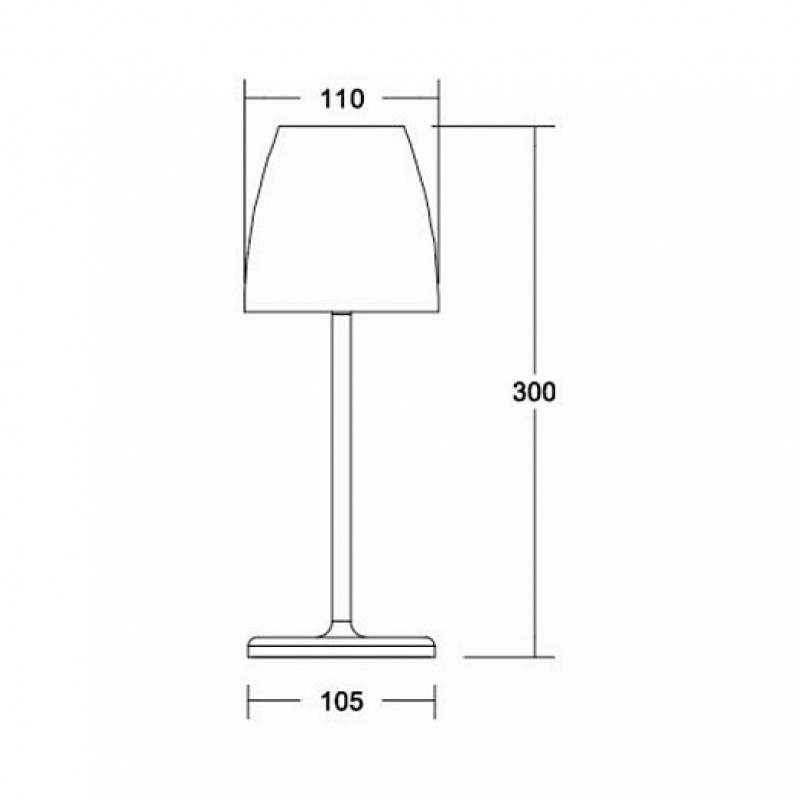 BRUMBERG Cameron Solar Table Lamp 2.2W IP54 Black