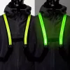 EasyPix StreetGlow L/XL LED Drošības Veste Pieaugušajiem - Uzlādējama, 3 Režīmi, Melna