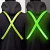 EasyPix StreetGlow L/XL LED Drošības Veste Pieaugušajiem - Uzlādējama, 3 Režīmi, Melna