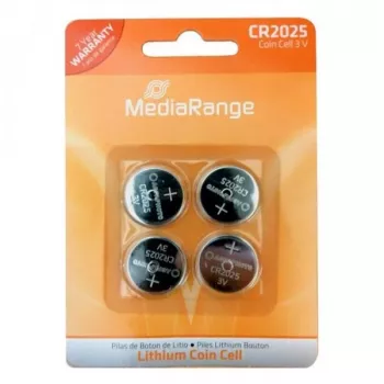 MEDIARANGE MRBAT131 CR2025 litija monētu baterija 3V 160mAh 4 iepakojums