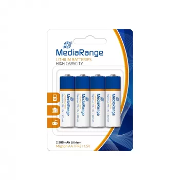 MEDIARANGE MRBAT154 Litija AA baterija 1,5V 4 iepakojums