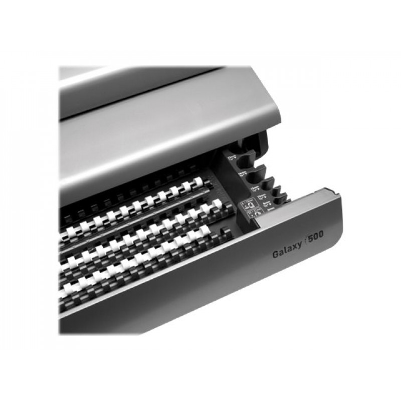 Fellowes Galaxy 500 Comb Binding Machine - 25 Sheet Punch, 500 Sheet Capacity, A4, 21-Ring