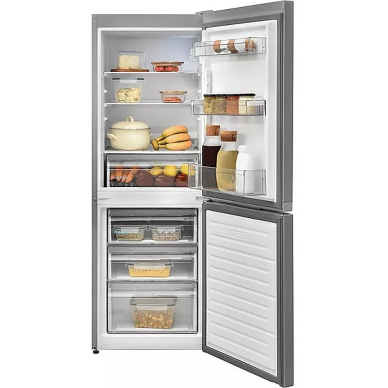 Sharp SJ-FBB02DTXLE-EU Brīvstāvošs Ledusskapis ar Saldētavu, 268L, Total No Frost, Sudraba, Energoklase E