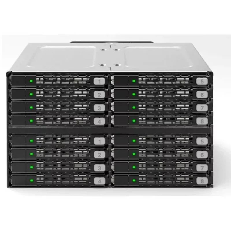 ICY DOCK ToughArmor MB516SP-B 16-Bay 2.5 inch SAS/SATA SSD/HDD Backplane modulis 2x 5.25 inch nodalījumiem
