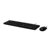 Acer AAK400 vadu tastatūras un peles komplekts - ASV izkārtojums - Melns - Mazumtirdzniecības iepakojums