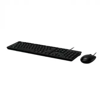 Acer AAK400 vadu tastatūras un peles komplekts - ASV izkārtojums - Melns - Mazumtirdzniecības iepakojums