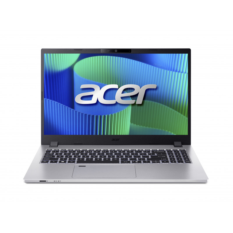 Acer TravelMate TMP215-55-TCO-3817 15.6 collu WUXGA Intel Core 3 100U 16 GB 512 GB SSD Intel Iris Xe Graphics Windows 11 Pro Pelēks Angļu tastatūra ar fona apgaismojumu
