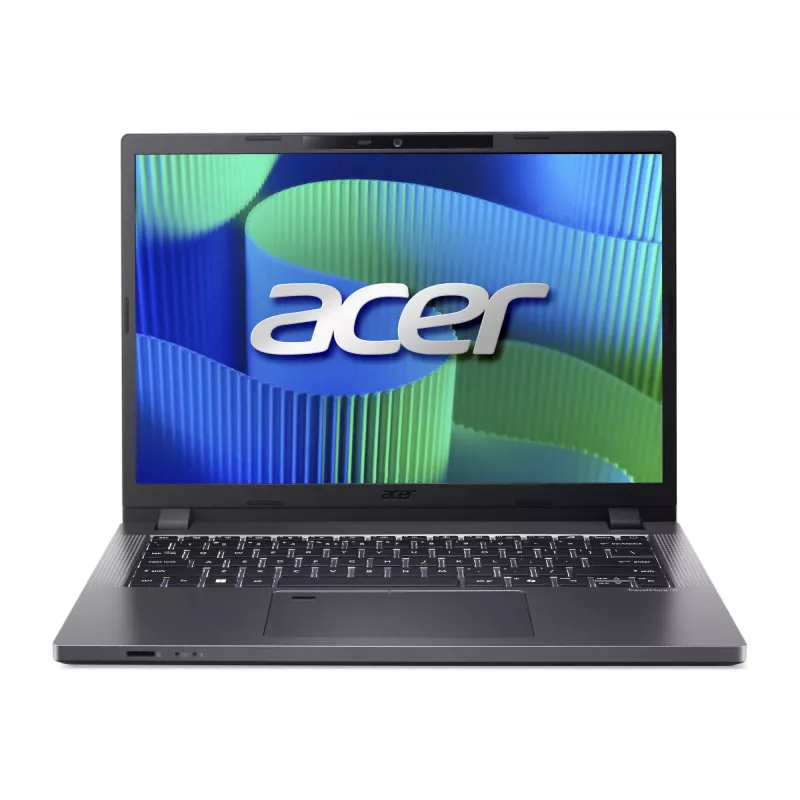 Acer TravelMate TMP214-55-G2-TCO-37X6 14 collu WUXGA Intel Core 3 100U 16 GB DDR5 512 GB SSD Intel Iris Xe Graphics Windows 11 Pro angļu tastatūra ar fona apgaismojumu Acer Grey