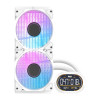 Darkflash DH240D v2 CPU Cooler (White) - 240mm AIO Liquid Cooler with ARGB