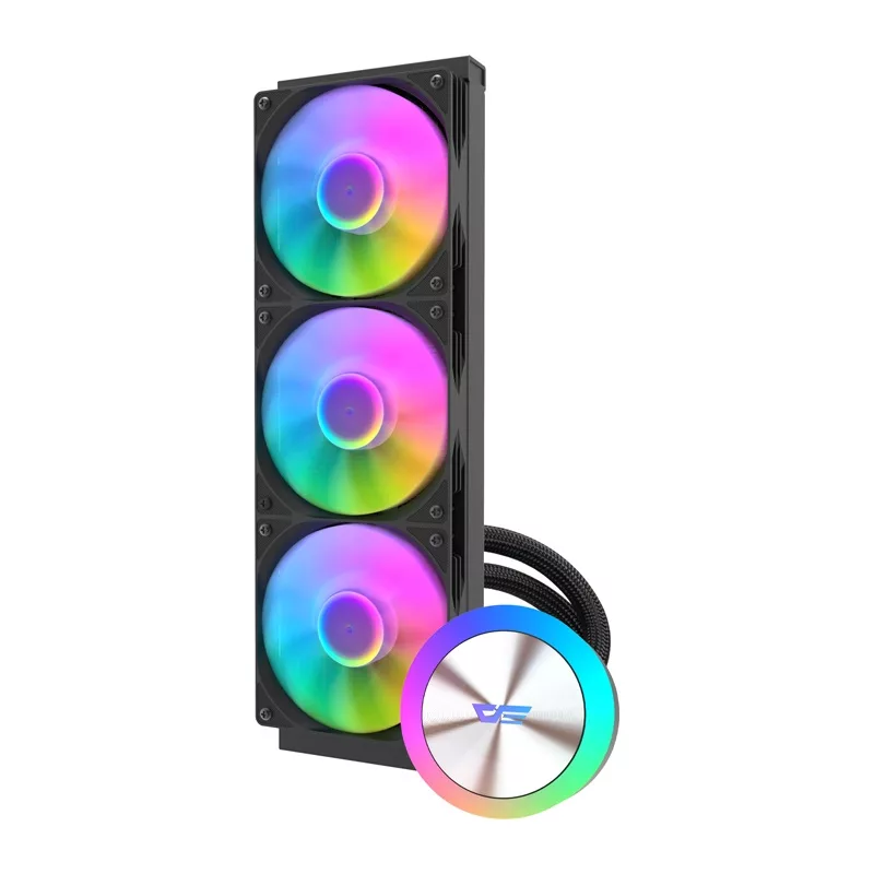 Darkflash DG360 360mm AIO šķidrais CPU dzesētājs (melns)