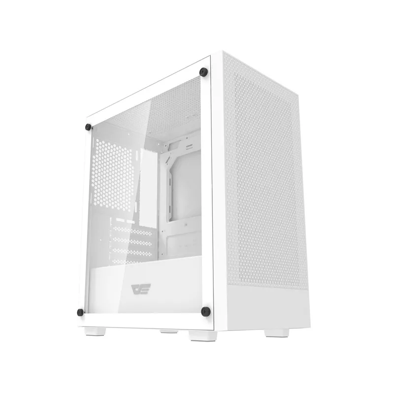 Darkflash M305 Mini Tower datora korpuss balts (bez ventilatoriem)