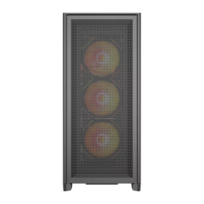 DarkFlash AIRNOVA Mid-Tower datora korpuss melns + 3 x 120mm ARGB ventilatori