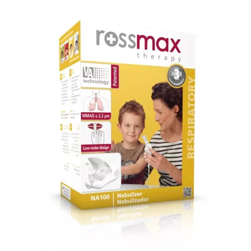 ROSSMAX Piston Nebulizer NA100 - Kompresijas smidzinātājs pieaugušajiem un bērniem