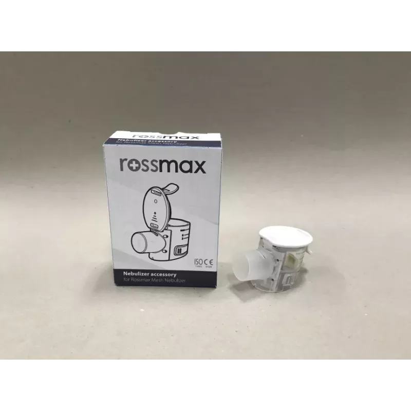 ROSSMAX NC200 CUP Vibrējošā sieta inhalators ar medikamentu trauciņu, iemutni, pieaugušo masku, bērnu masku, pārnēsāšanas somu