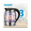ForMe FKG-488 Bezvadu elektriskā tējkanna 1,8 L Sudrabs/Melns