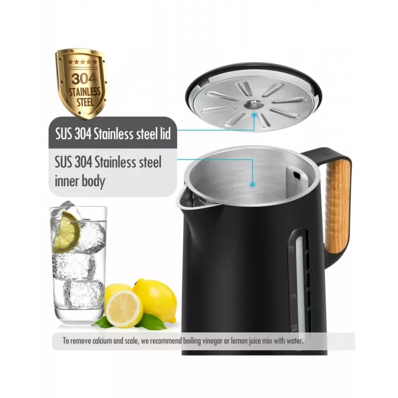 ForMe FKG-852 Bezvadu elektriskā tējkanna 1.7 L Balta