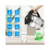 ForMe FKG-458 Bezvadu elektriskā tējkanna 1,8 L Nerūsējošais tērauds / Melna